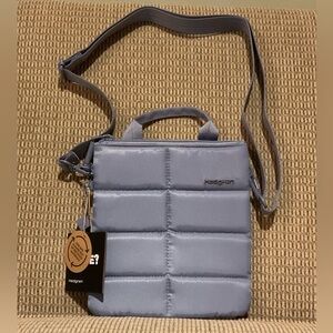 HEDGREN Sky Blue Nylon Bethel Crossbody NWTS